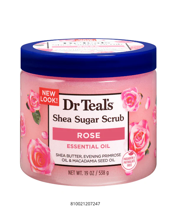 Dr Teal's Shea Sugar Body Scrub Rose With Essential Oil 19 Oz 1 Dr Teal’s Shea Sugar Body Scrub Rose With Essential Oil 19 Oz