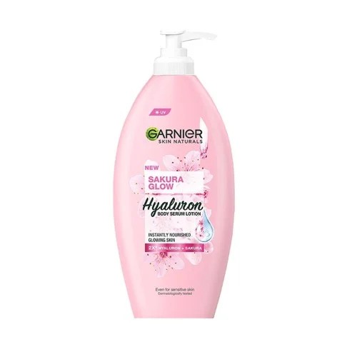 Garnier Sakura Glow Hyaluron Body Serum Lotion Uv 400ml 1 Garnier Sakura Glow Hyaluron Body Serum Lotion Uv 400ml