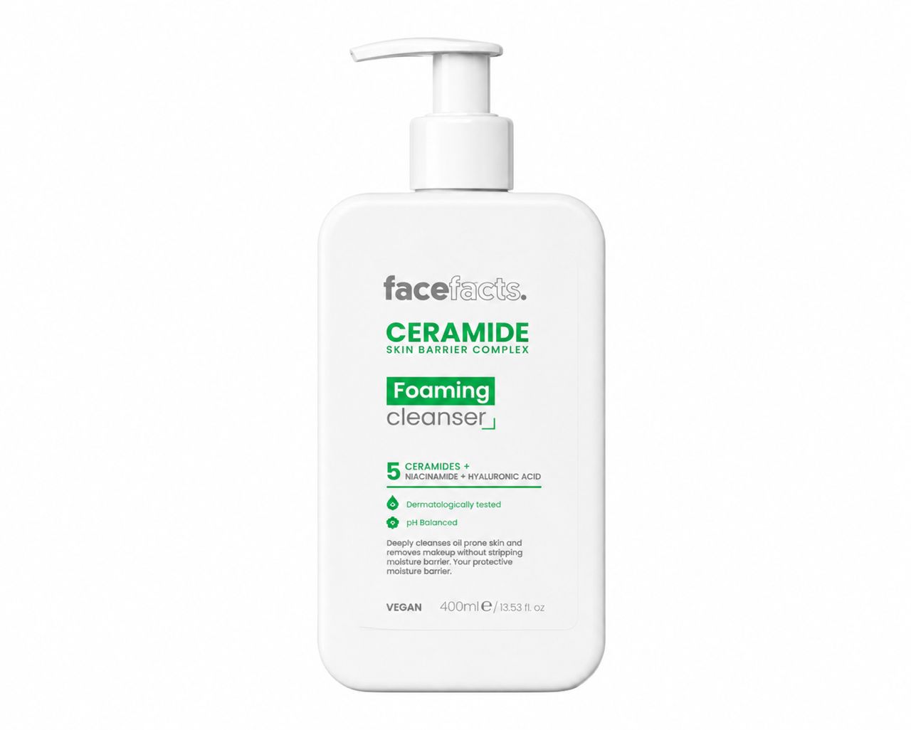 FaceFacts Ceramide Foaming Cleanser 400ml 1 FaceFacts Ceramide Foaming Cleanser 400ml