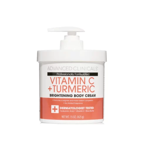 Advanced clinicals Vitamin C + Tumeric Brightening Body Cream 15 oz /425g