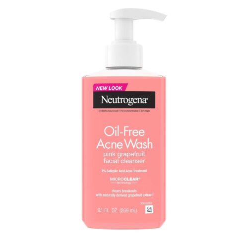 Neutrogena Oil-Free Acne Wash Pink Grapefruit Facial Cleanser 269ml