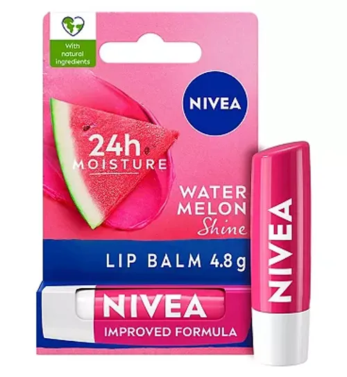 Nivea Lip Care, Fruity Watermelon Shine with Natural Oils 4.8g (5.5ml) 1 Nivea Lip Care, Fruity Watermelon Shine with Natural Oils 4.8g (5.5ml)