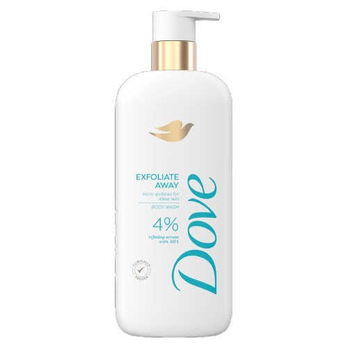 Dove Exfoliate Away 4% Body Wash 547ml 1 Dove Exfoliate Away 4% Body Wash 547ml