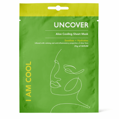 Uncover I Am Cool – Aloe Cooling Sheet Mask. (soothes+Hydrates) 25g