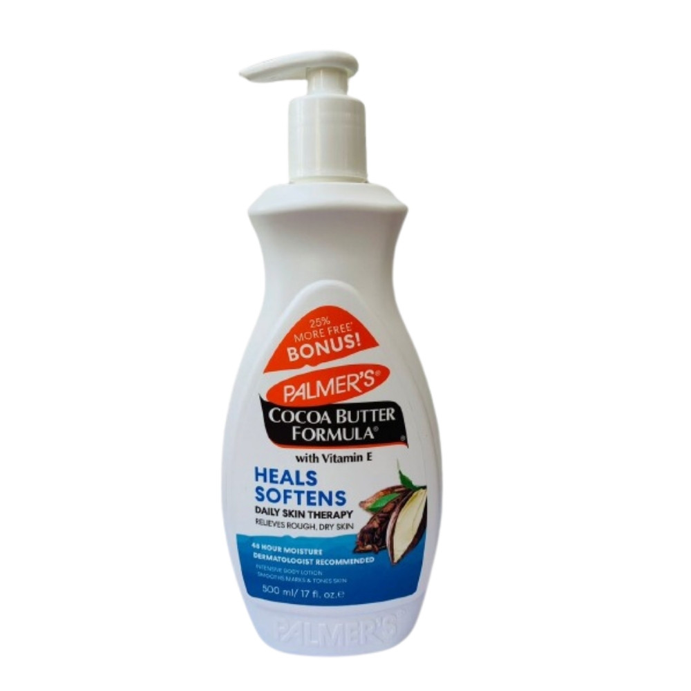 Palmer's Cocoa Butter Formula Heals & Softens with Vitamin E 13.5fl oz / 400ml. 1 Palmer’s Cocoa Butter Formula Heals & Softens with Vitamin E 13.5fl oz / 400ml.