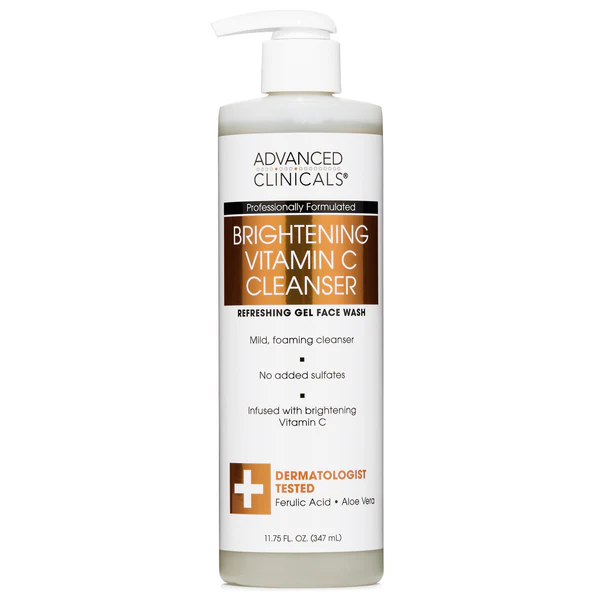 Advanced Clinicals Brightening Vitamin C Cleanser 347ml 1 Advanced Clinicals Brightening Vitamin C Cleanser 347ml