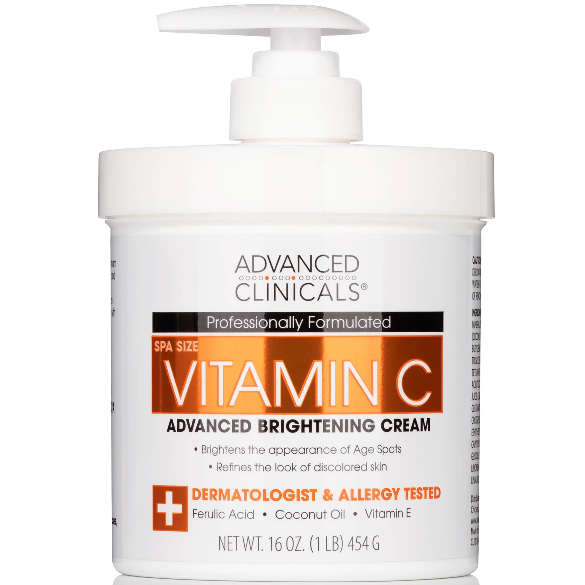 Advanced Clinicals Vitamin C Cream 16oz (454g) 1 Advanced Clinicals Vitamin C Cream 16oz (454g)