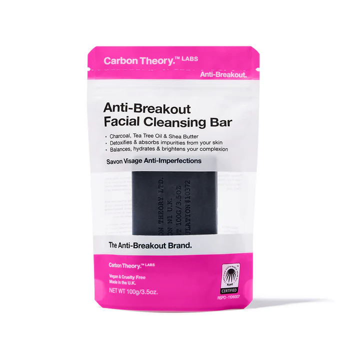 Carbon Theory Anti-Breakout Facial Cleansing Bar 100g 1 Carbon Theory Anti-Breakout Facial Cleansing Bar 100g