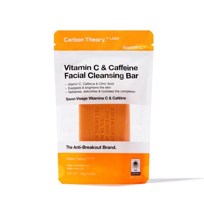 Carbon Theory Vitamin C & Caffeine Facial Cleansing Bar 100g 1 Carbon Theory Vitamin C & Caffeine Facial Cleansing Bar 100g