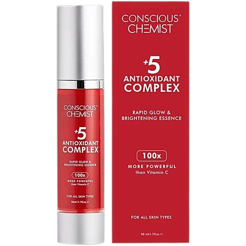 Clearance 12 Conscious Chemist +5 Antioxidant Complex Rapid Glow & Brightening Essence 50ml