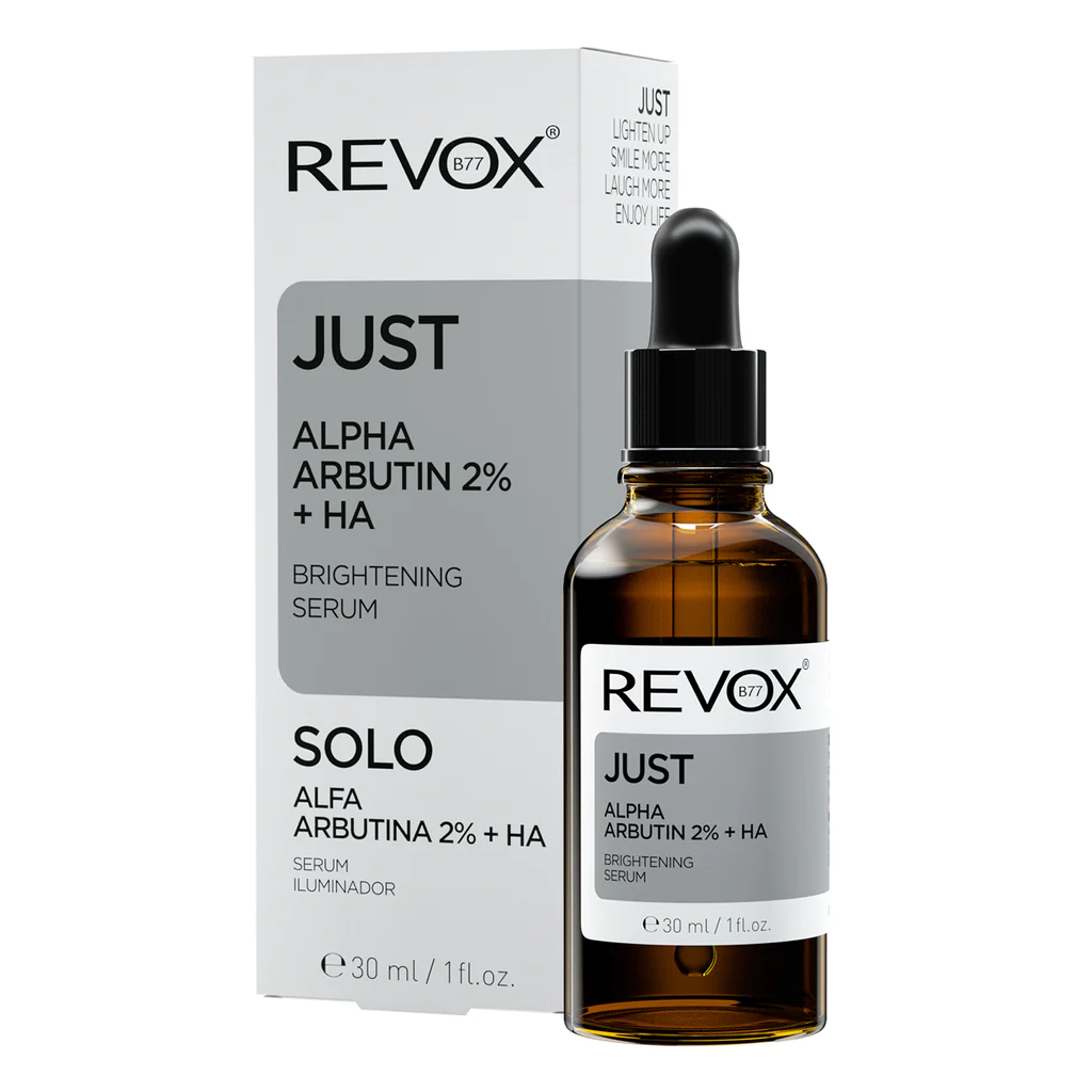 Revox Just Alpha Arbutin 2% +HA Brightening Serum 1fl oz /30ml. 1 Revox Just Alpha Arbutin 2% +HA Brightening Serum 1fl oz /30ml.