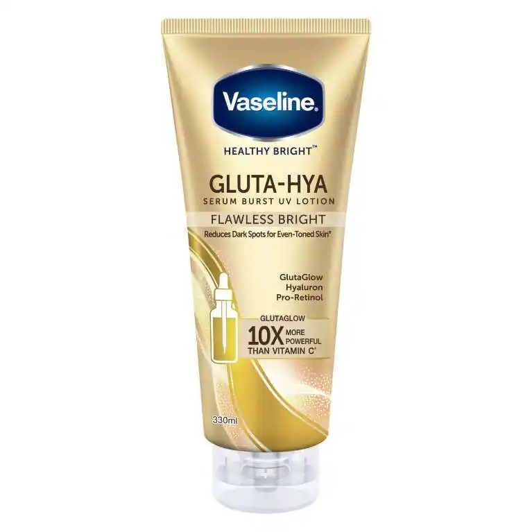 Vaseline Gluta-Hya Serum Burst Uv Lotion Flawless Bright 330ml 1 Vaseline Gluta-Hya Serum Burst Uv Lotion Flawless Bright 330ml