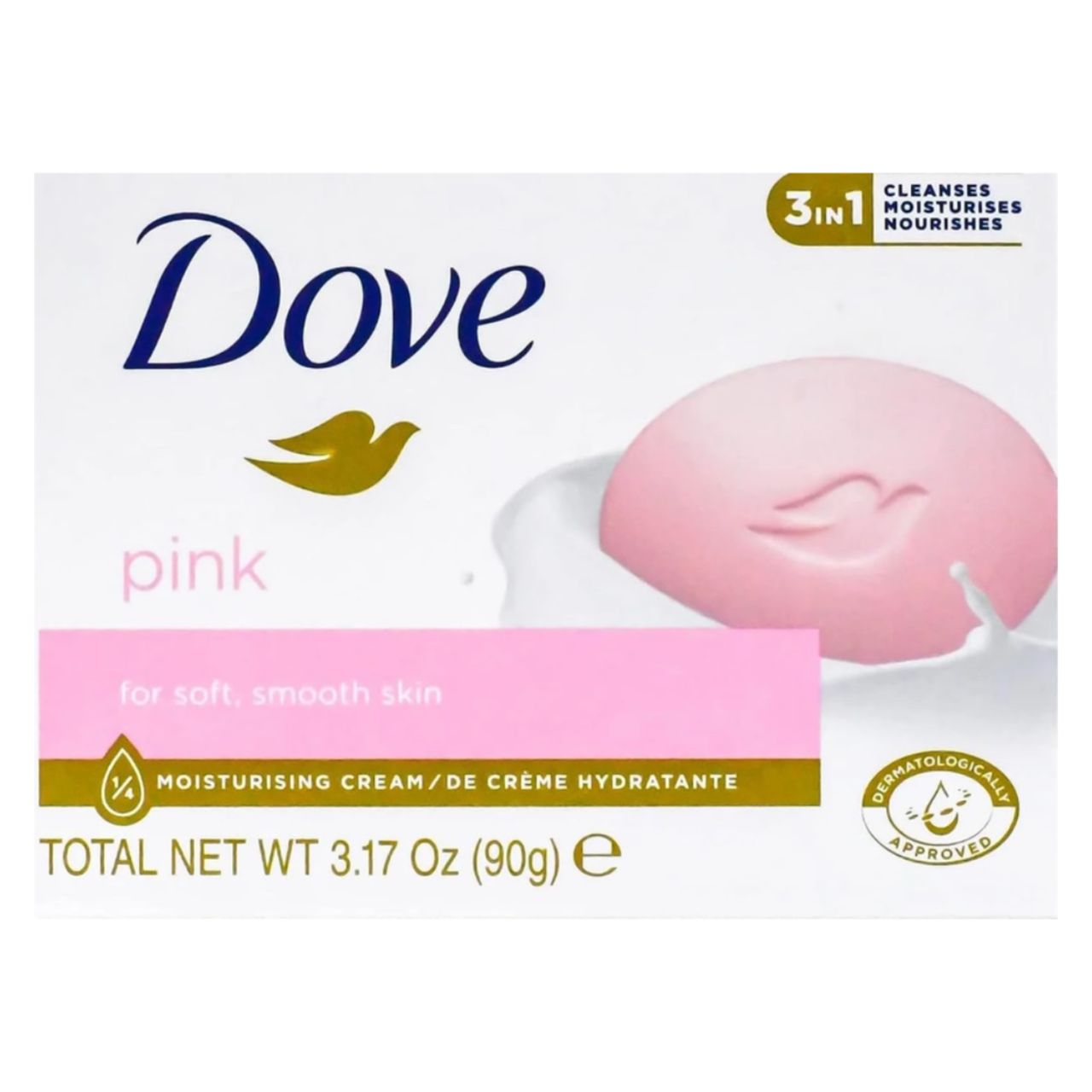Dove Pink Beauty Cream Bar 90g 1 Dove Pink Beauty Cream Bar 90g