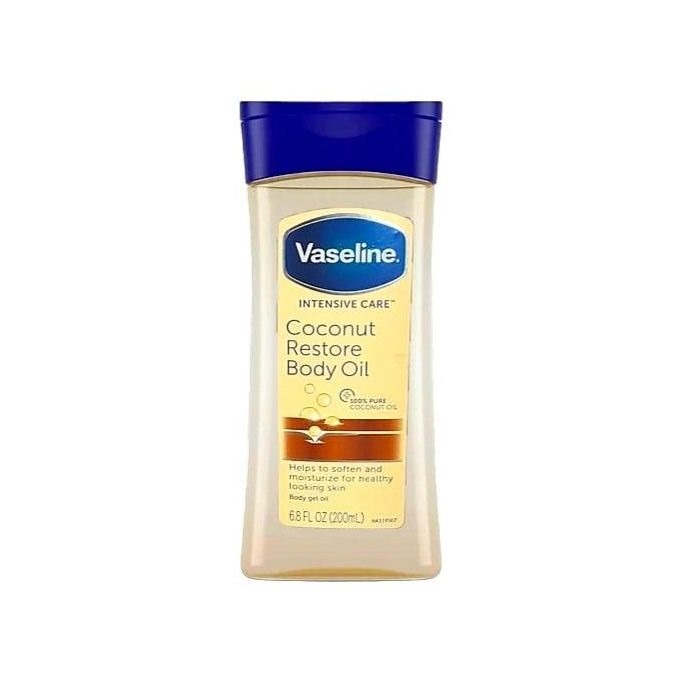 Vaseline Intensive Care Coconut Restore Body Oil 200ml / 6.8 Fl Oz 1 Vaseline Intensive Care Coconut Restore Body Oil 200ml / 6.8 Fl Oz