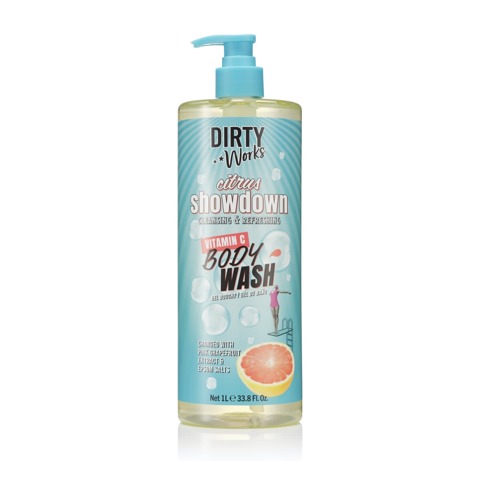 Dirty Works Citrus Showdown Cleansing and Refreshing Vitamin C Body Wash 1L/33.8Fl.oz 1 Dirty Works Citrus Showdown Cleansing and Refreshing Vitamin C Body Wash 1L/33.8Fl.oz