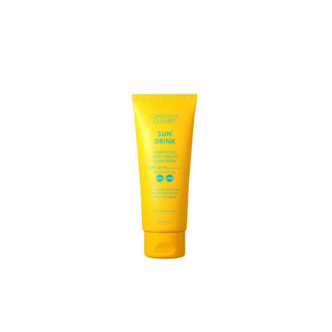 Conscious Chemist Sun Drink Hybrid Gel Non-Greasy Sunscreen SPF50++++ 50gm 2 Conscious Chemist Sun Drink Hybrid Gel Non-Greasy Sunscreen SPF50++++ 50gm