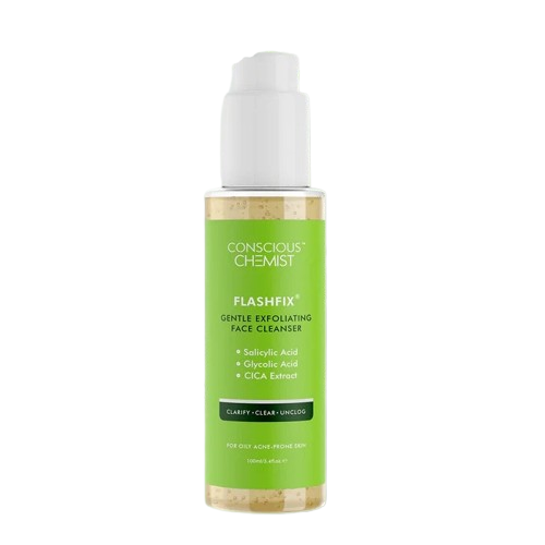 Conscious Chemist FlashFix Gentle Exfoliating Cleanser 100ml 1 Conscious Chemist FlashFix Gentle Exfoliating Cleanser 100ml