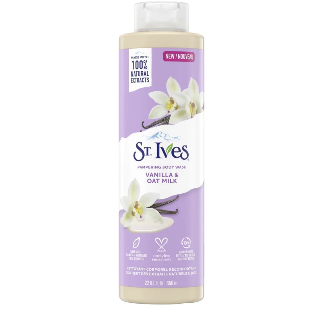 St.Ives Vanilla & Oat Milk Pampering Body Wash 650ml 1 St.Ives Vanilla & Oat Milk Pampering Body Wash 650ml