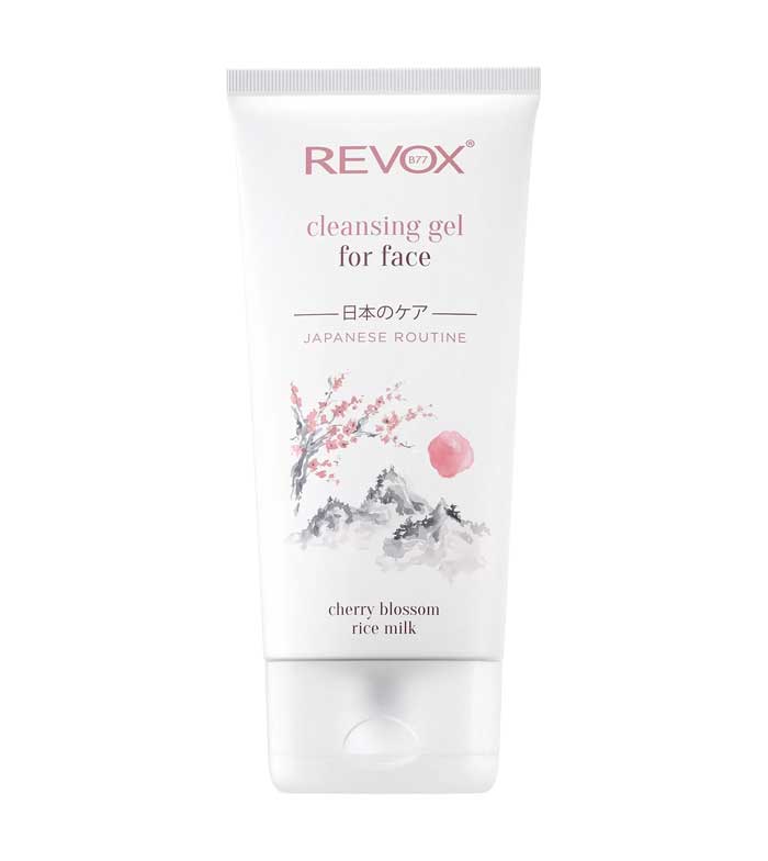 Revox - Japanese Routine Facial Cleansing Gel with Cherry Blossom & Rice Milk 5.07fl oz 150ml. 1 Revox - Japanese Routine Facial Cleansing Gel with Cherry Blossom & Rice Milk 5.07fl oz 150ml.