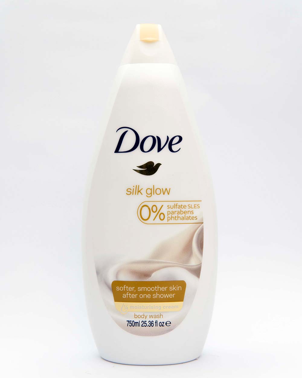 Dove Silk Glow Moisturising Cream Body Wash 25.36fl oz / 750ml. 1 Dove Silk Glow Moisturising Cream Body Wash 25.36fl oz / 750ml.