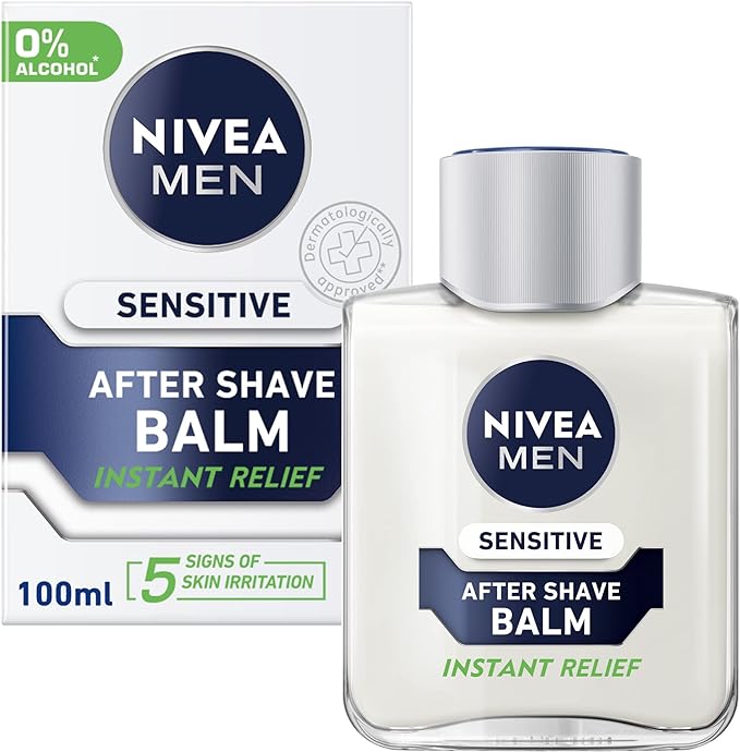 Nivea Men Sensitive After Shave Balm - Instant Relief 3.3fl oz / 100ml. 1 Nivea Men Sensitive After Shave Balm - Instant Relief 3.3fl oz / 100ml.