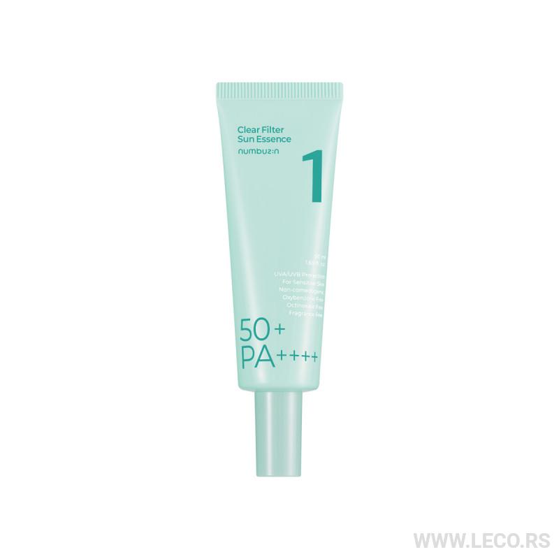 No.1 Numbuzin Clear Filter Sun Essence SPF 50+PA++++ 50ml 1 No.1 Numbuzin Clear Filter Sun Essence SPF 50+PA++++ 50ml