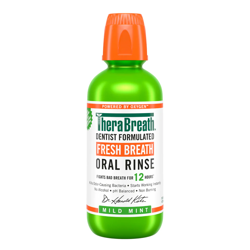 TheraBreath Fresh Breath Oral Rinse - Mild Mint 473ml 1 TheraBreath Fresh Breath Oral Rinse - Mild Mint 473ml