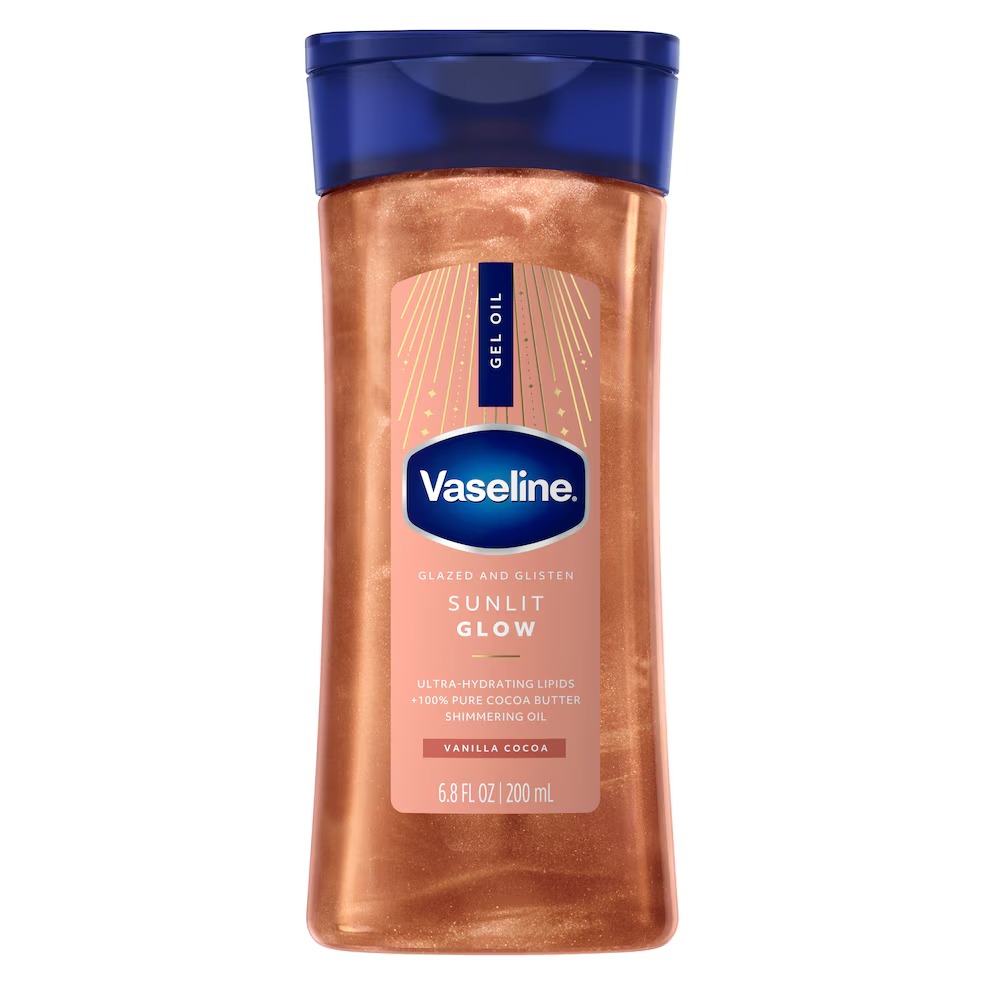 Vaseline Sun Lit Glow Champagne Shimmer Body Gel Oil 6.8fl oz/200ml 1 Vaseline Sun Lit Glow Champagne Shimmer Body Gel Oil 6.8fl oz/200ml