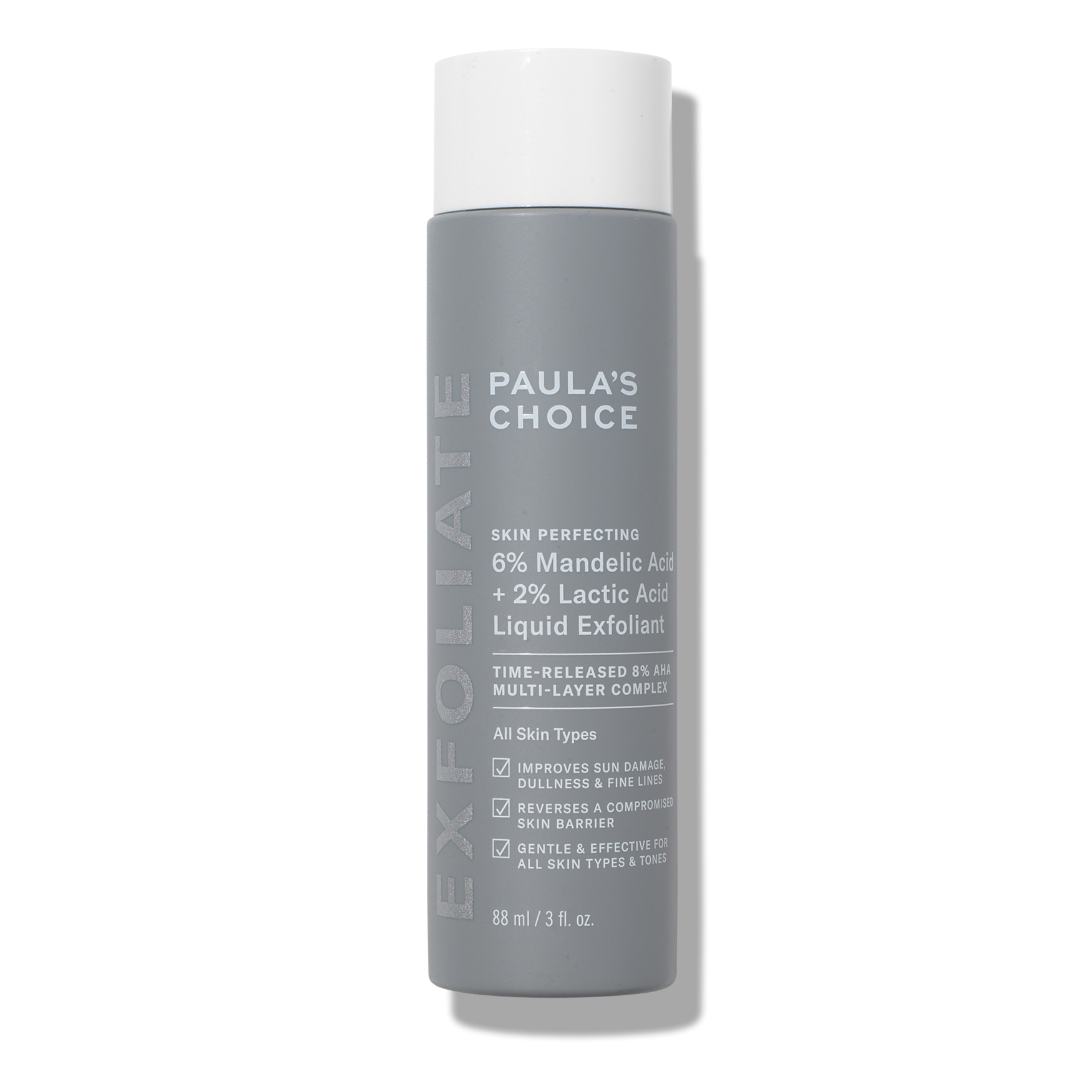 Paula's Choice 6% Mandelic Acid + 2% Lactic Acid Liquid Exfoliant 88ml / 3fl.oz 1 Paula’s Choice 6% Mandelic Acid + 2% Lactic Acid Liquid Exfoliant 88ml / 3fl.oz