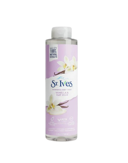 St. Ives Vanilla & Oat Milk Pampering Body Wash 700ml 1 St. Ives Vanilla & Oat Milk Pampering Body Wash 700ml