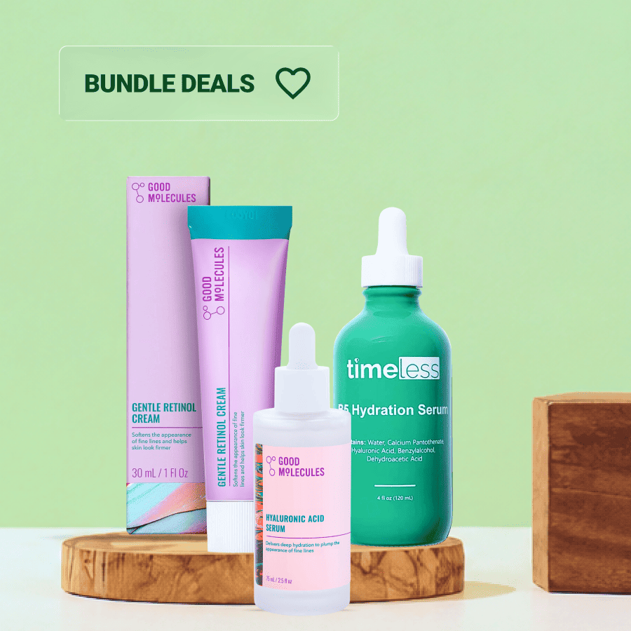 Payday 8 Beginner Retinol Repair Set featuring Good Molecules Retinol Cream, Hyaluronic Acid, and Timeless Vitamin B5 Serum by Teeka4