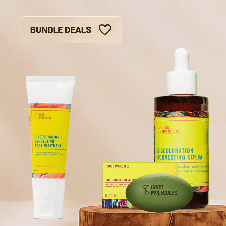 Payday 10 Face Body Brightening Bundle with Good Molecules Discoloration Serum, Body Treatment, and Dark Spots Cleansing Bar by Teeka4