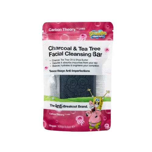 Carbon Theory SpongeBob Square Pants Charcoal & Tea Tree Facial Cleansing Bar 100g