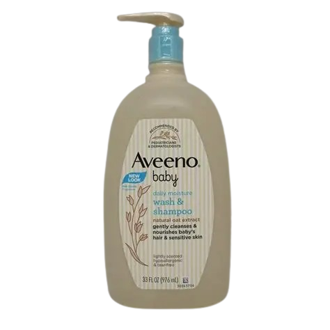 Aveeno Baby Daily Moisture Wash & Shampoo 976ml/33 fl. oz